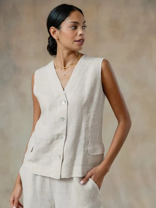 Anna Linen Vest