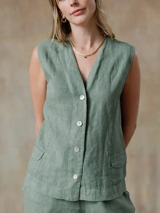 Anna Linen Vest