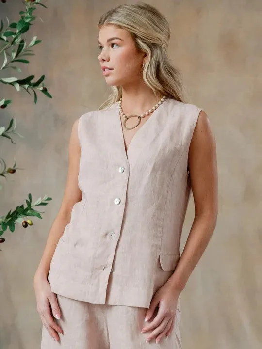 Anna Linen Vest