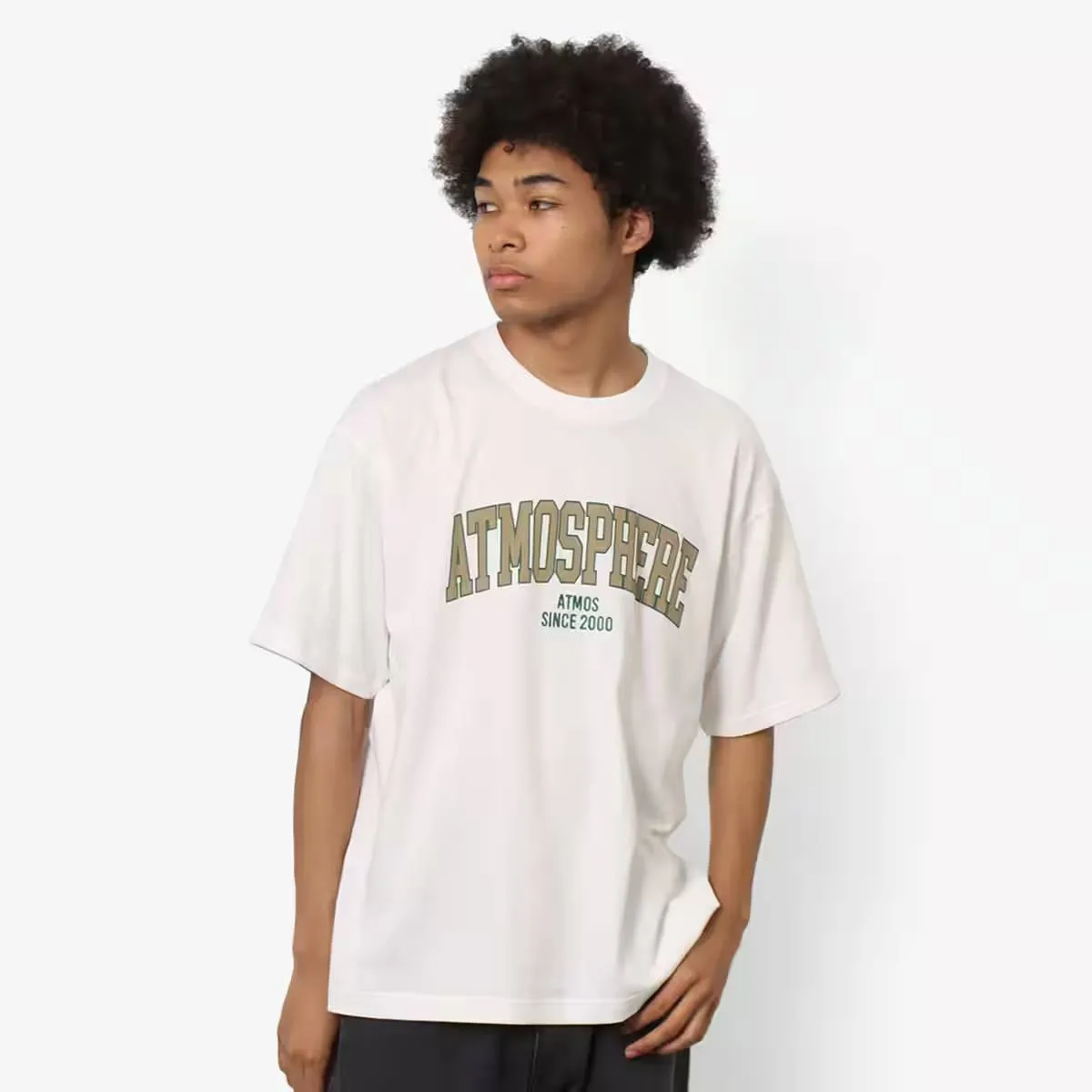 ATMOS VINTAGE COLLEGE LOGO T-SHIRTS