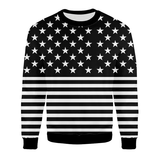 Black USA UNISEX SWEATSHIRT