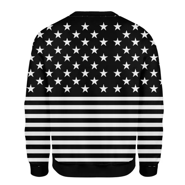 Black USA UNISEX SWEATSHIRT