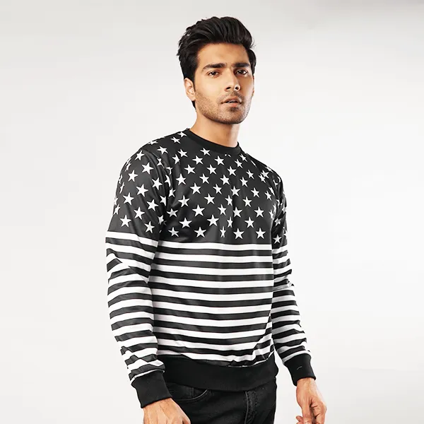 Black USA UNISEX SWEATSHIRT