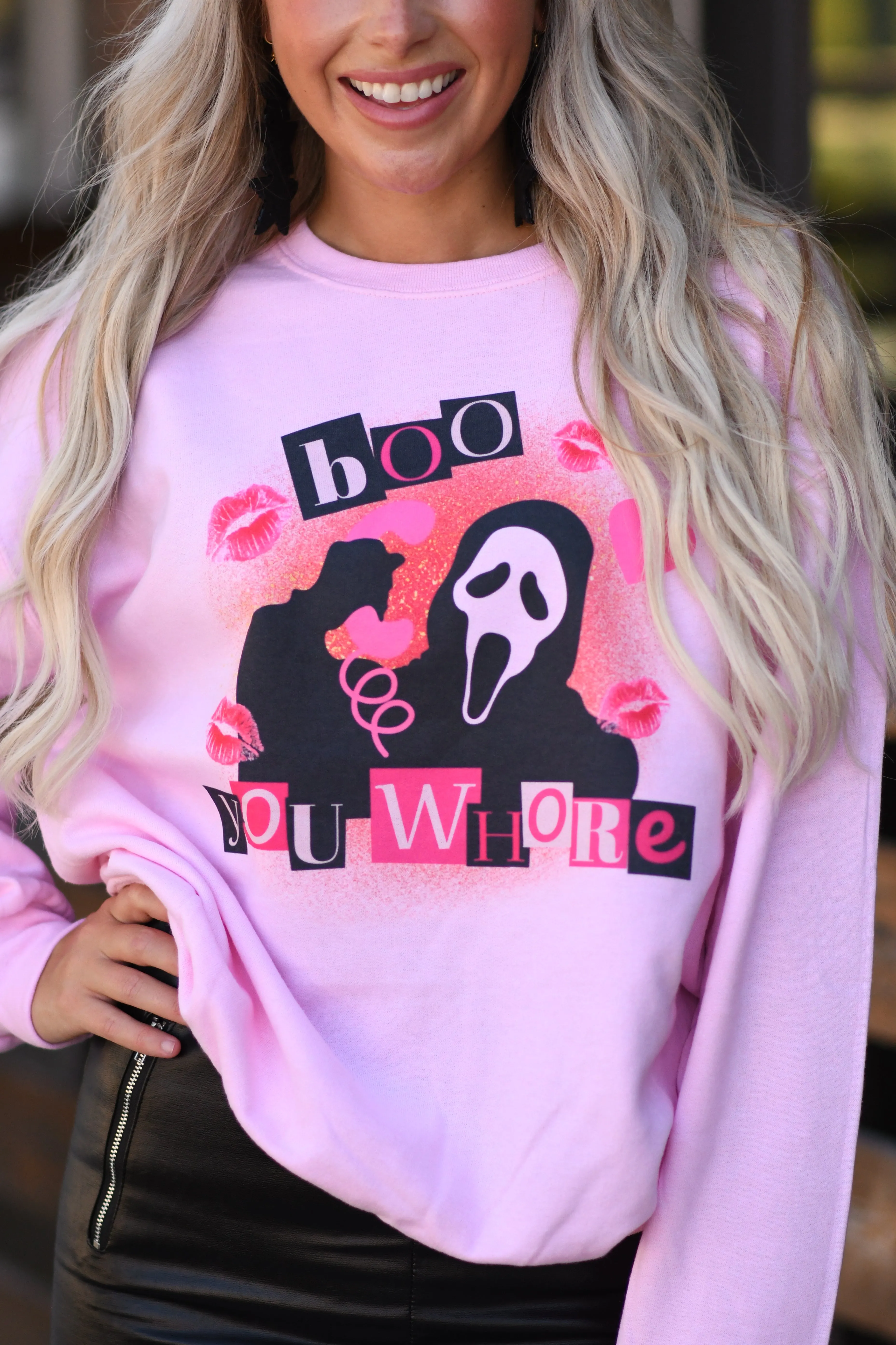 Boo You Whore Scream Sweatshirt