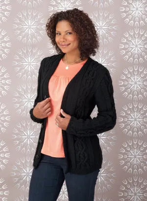 Cabled Women's Cardigan