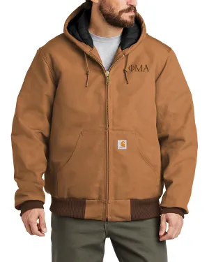 Carhartt ® Quilted-Flannel-Lined Duck Active Jac - Brown