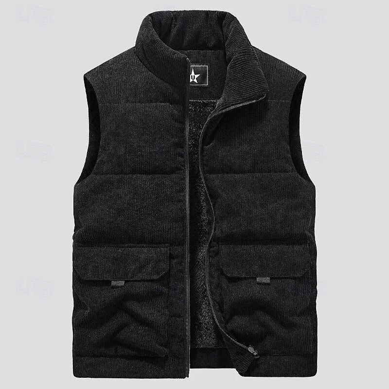 Corduroy Fleece Vest Outdoor Vest