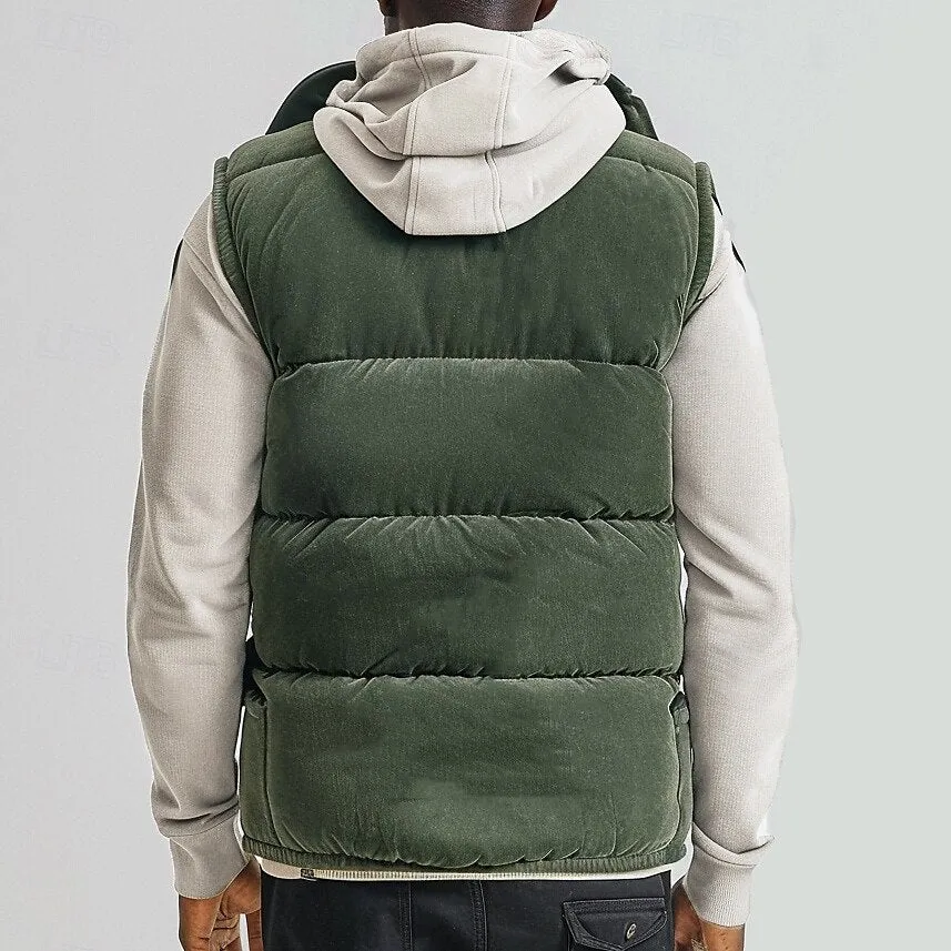 Corduroy Fleece Vest Outdoor Vest