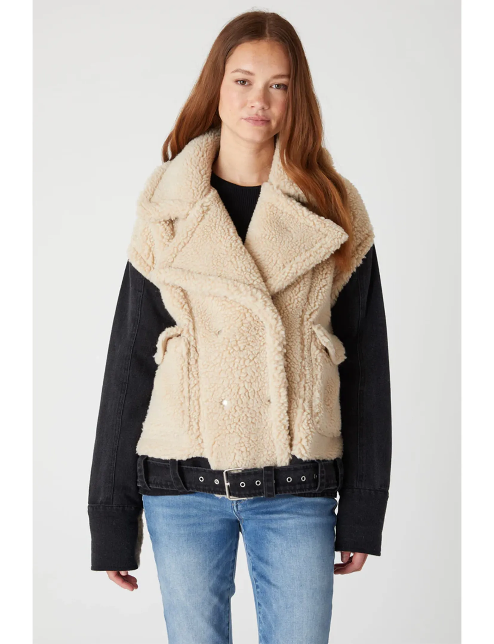 Denim Sherpa Jacket, Hitch Hiker