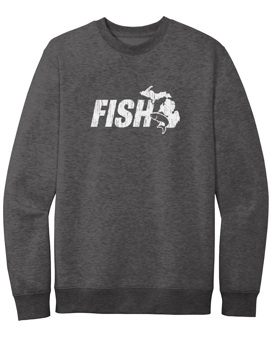 Fish Michigan Crewneck Sweatshirt