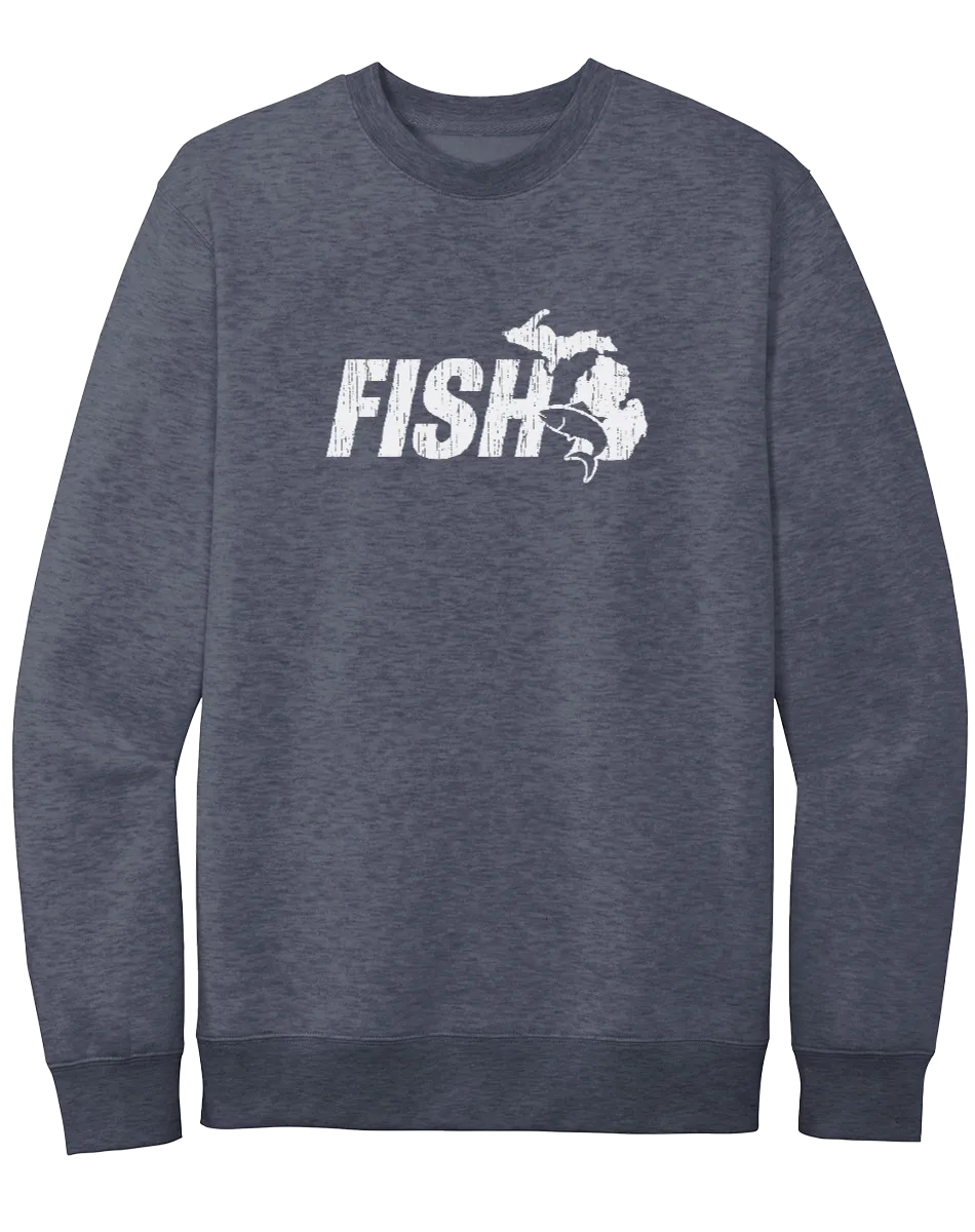 Fish Michigan Crewneck Sweatshirt