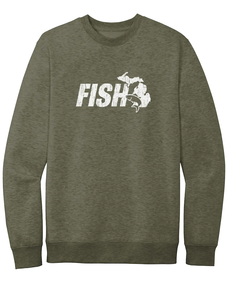 Fish Michigan Crewneck Sweatshirt