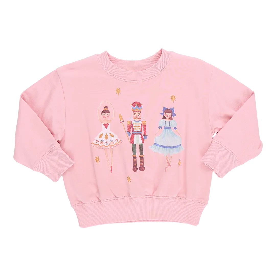 Girls Sweaters | Nutcracker Sweatshirt | Pink Chicken