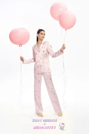 Hello Kitty Resort Collection Silk Long Sleeve Pyjama Set