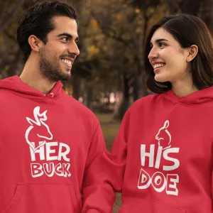 His & Hers Matching Set for Valentine's & Christmas: Her Buck & His Doe