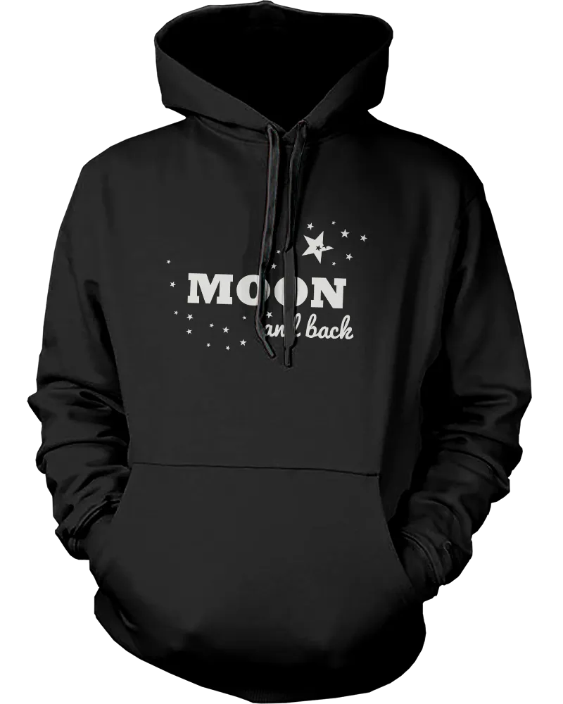 I Love You to the Moon and Back Couple Hoodies Matching Outfit for Couples