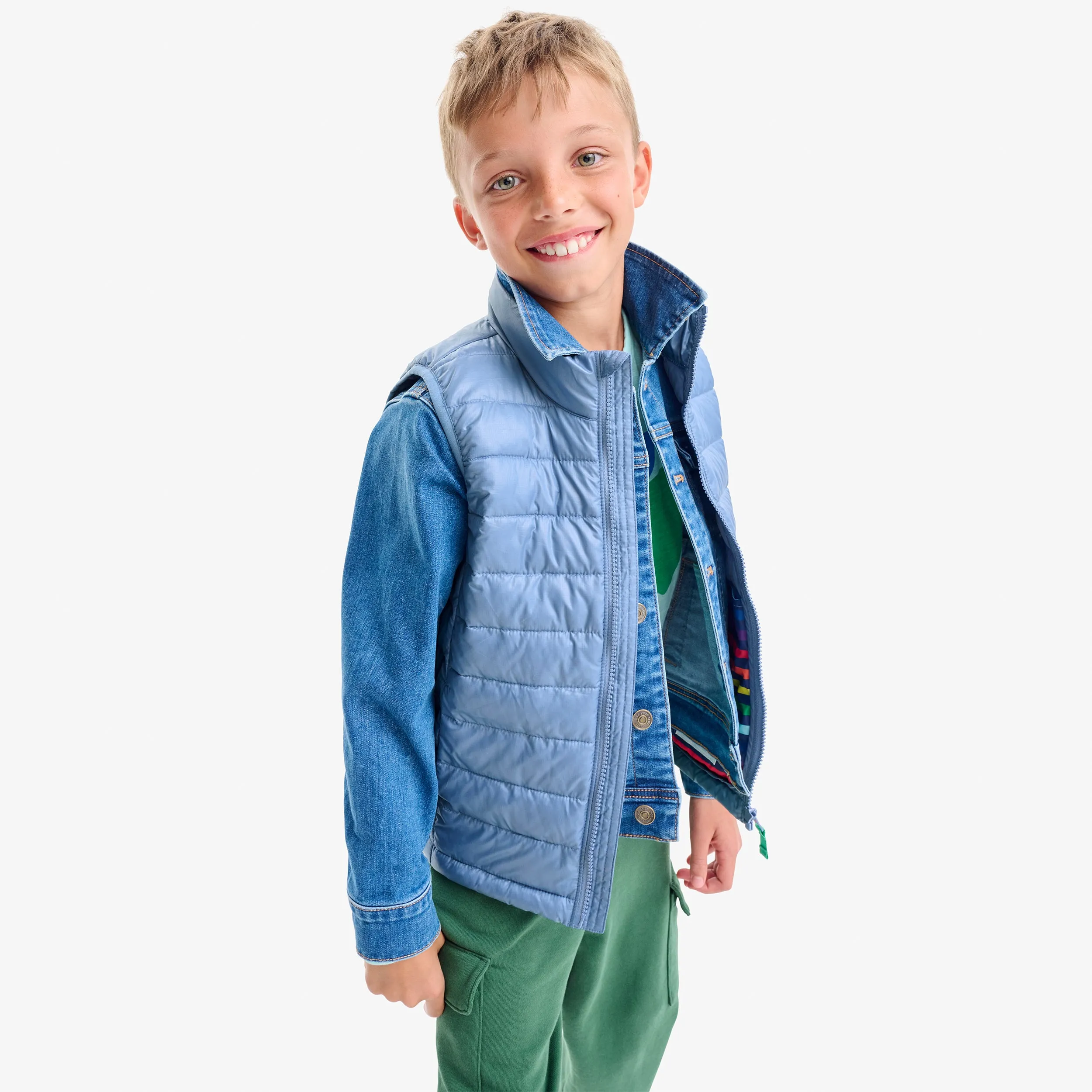 Kids lightweight puffer vest