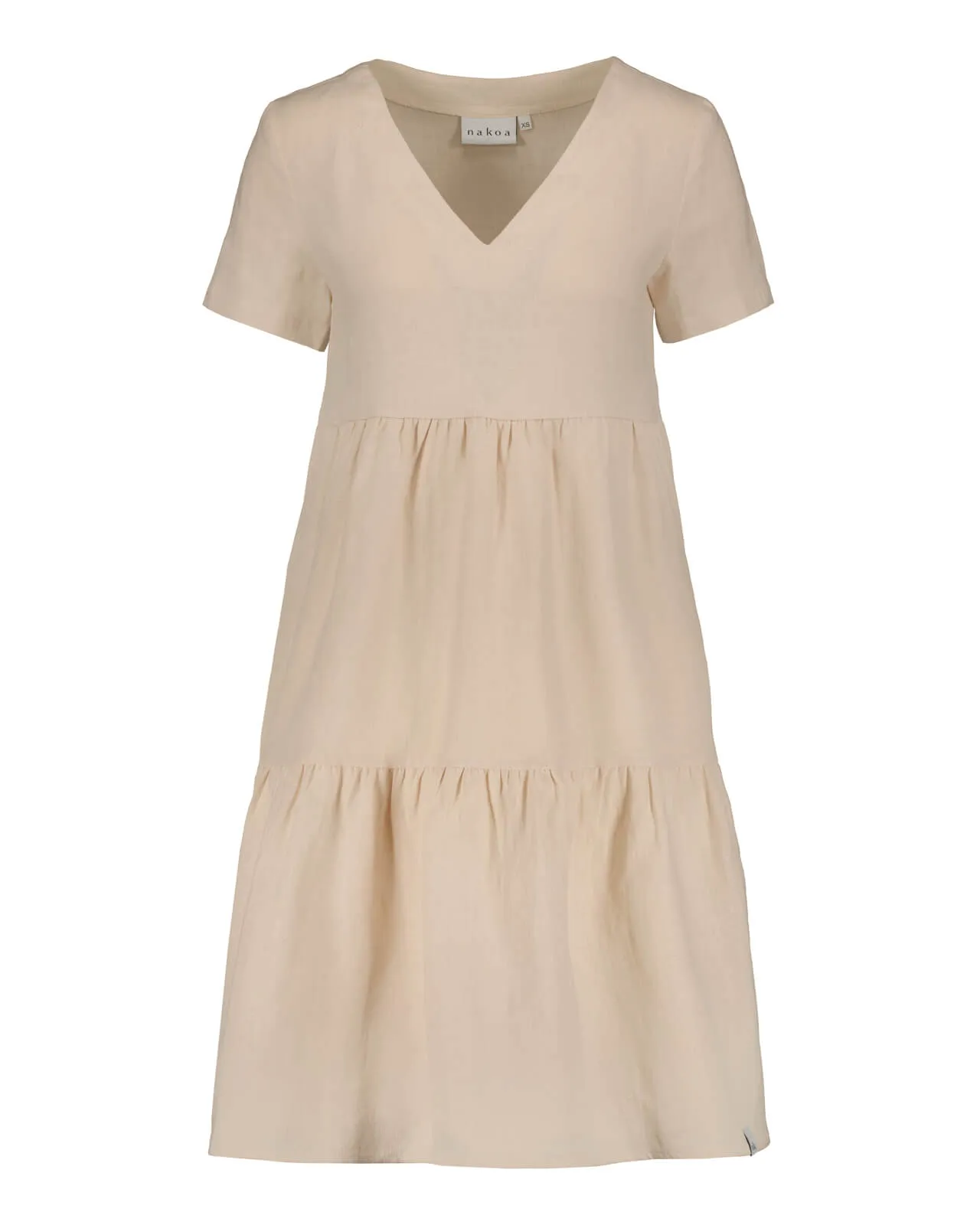 Linen Layer Dress Sandshell Beige