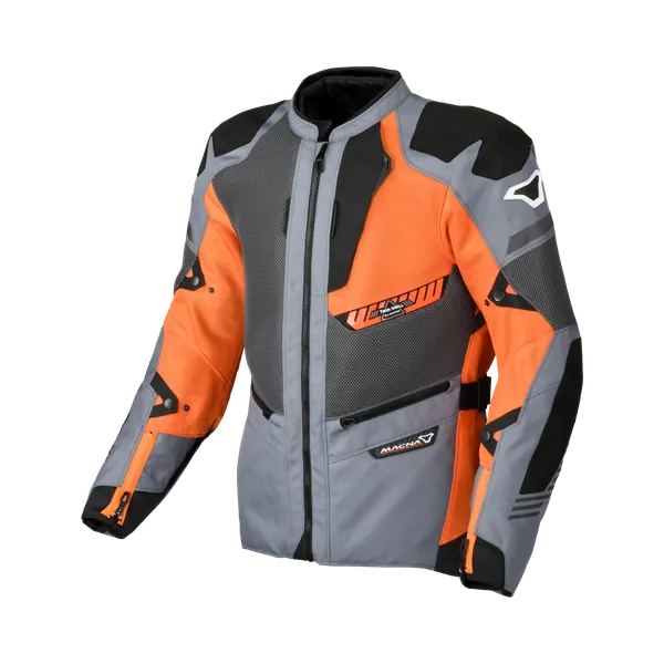 Macna Synchrone Textile Jacket Grey / Orange / Black