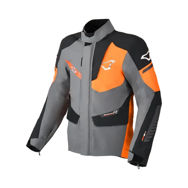 Macna Synchrone Textile Jacket Grey / Orange / Black