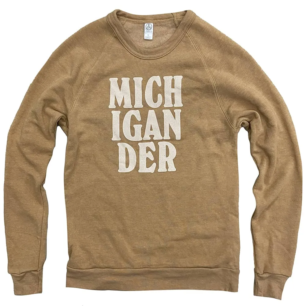 Michigander Stacked Crew Sweatshirt (Discontinued)