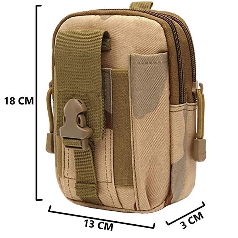 Multipurpose Pouch Waist Bag Jungle Camouflage