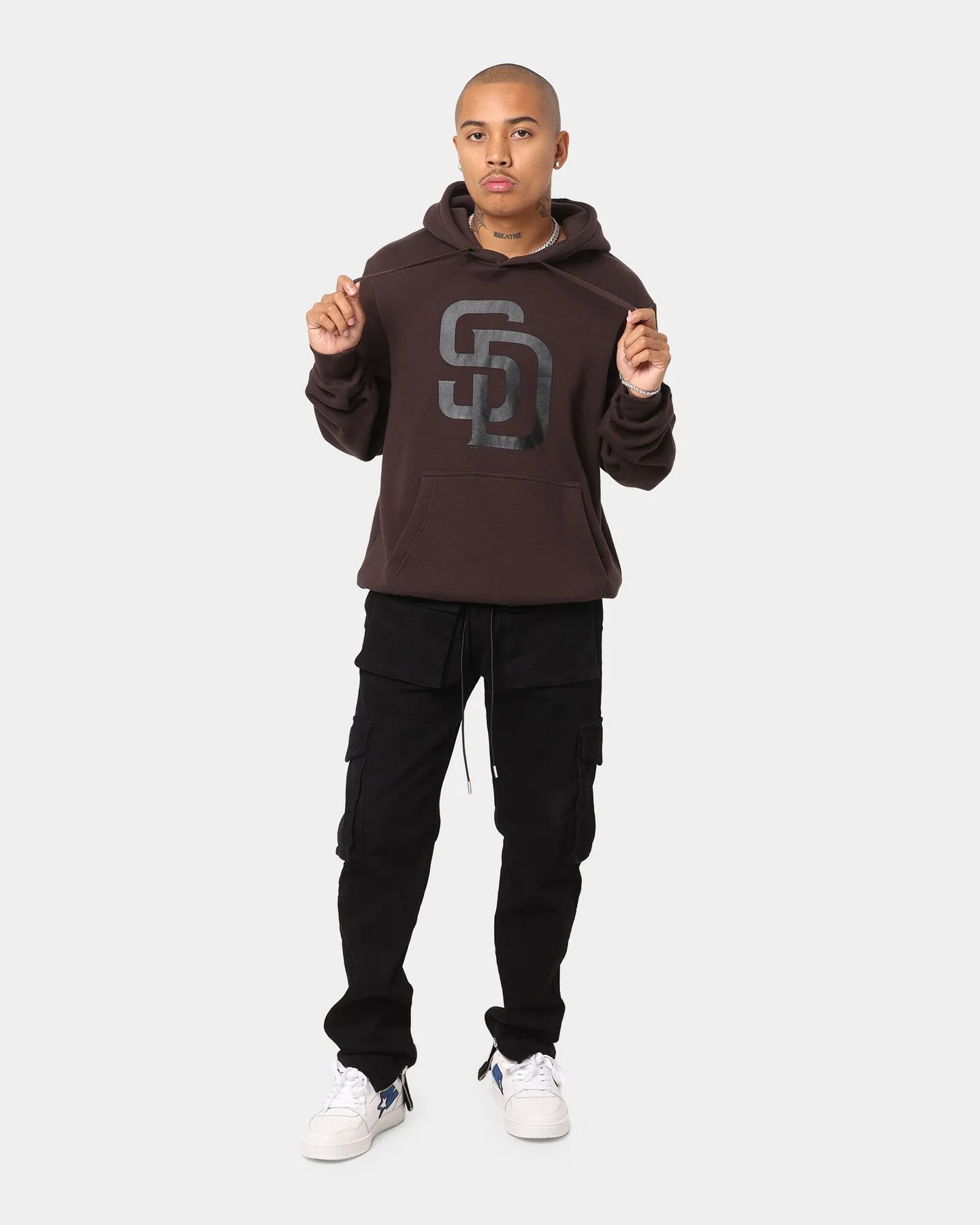 New Era San Diego Padres Hoodie Dark Brown