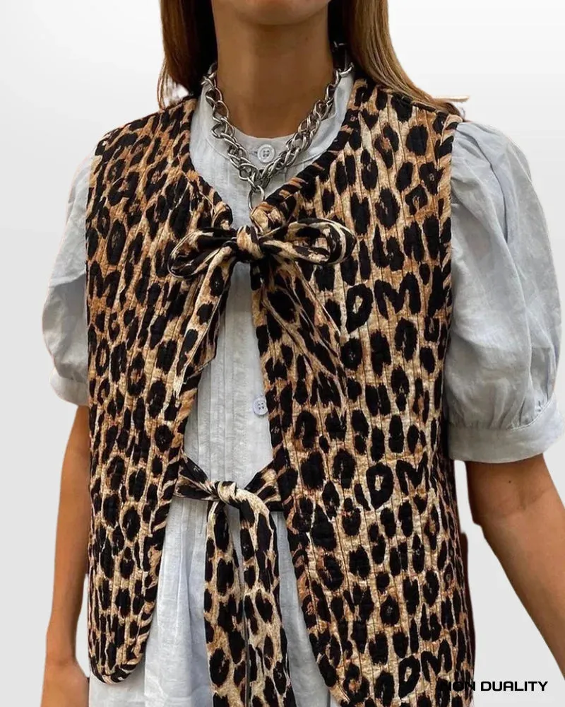 Non Duality | Emily Leopard Vest