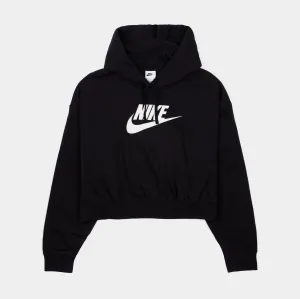 NSW Club Fleece Cropped Womens Hoodie (Black)