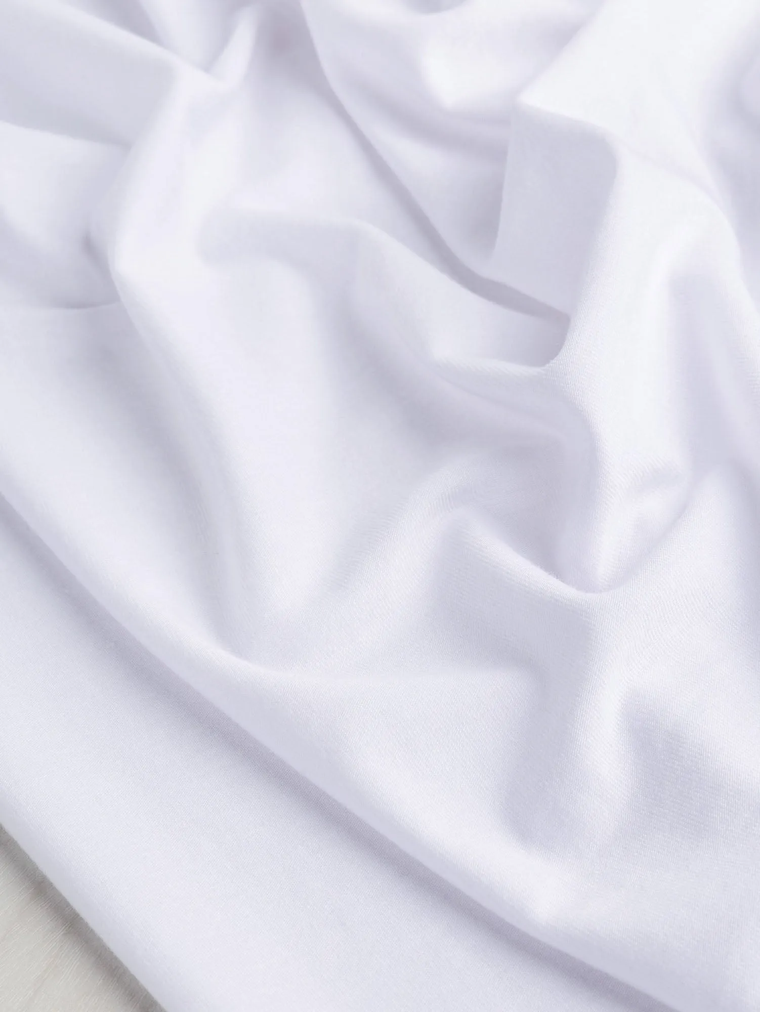 Organic Cotton   Tencel Stretch Knit Jersey - White