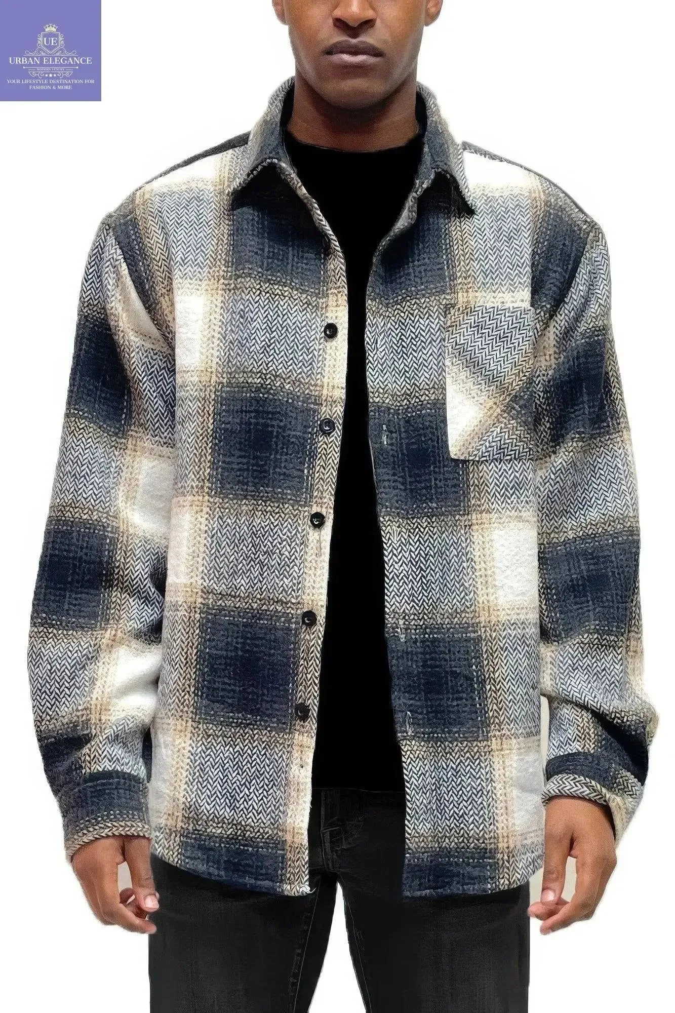 Plaid Flannel Shacket for Men and Women