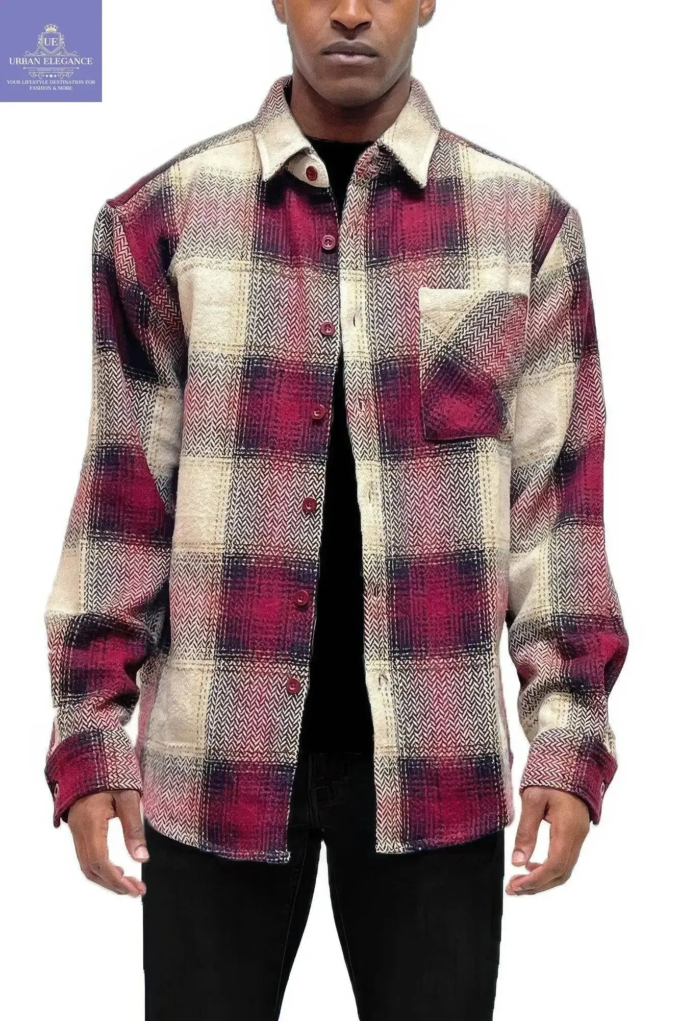 Plaid Flannel Shacket for Men and Women