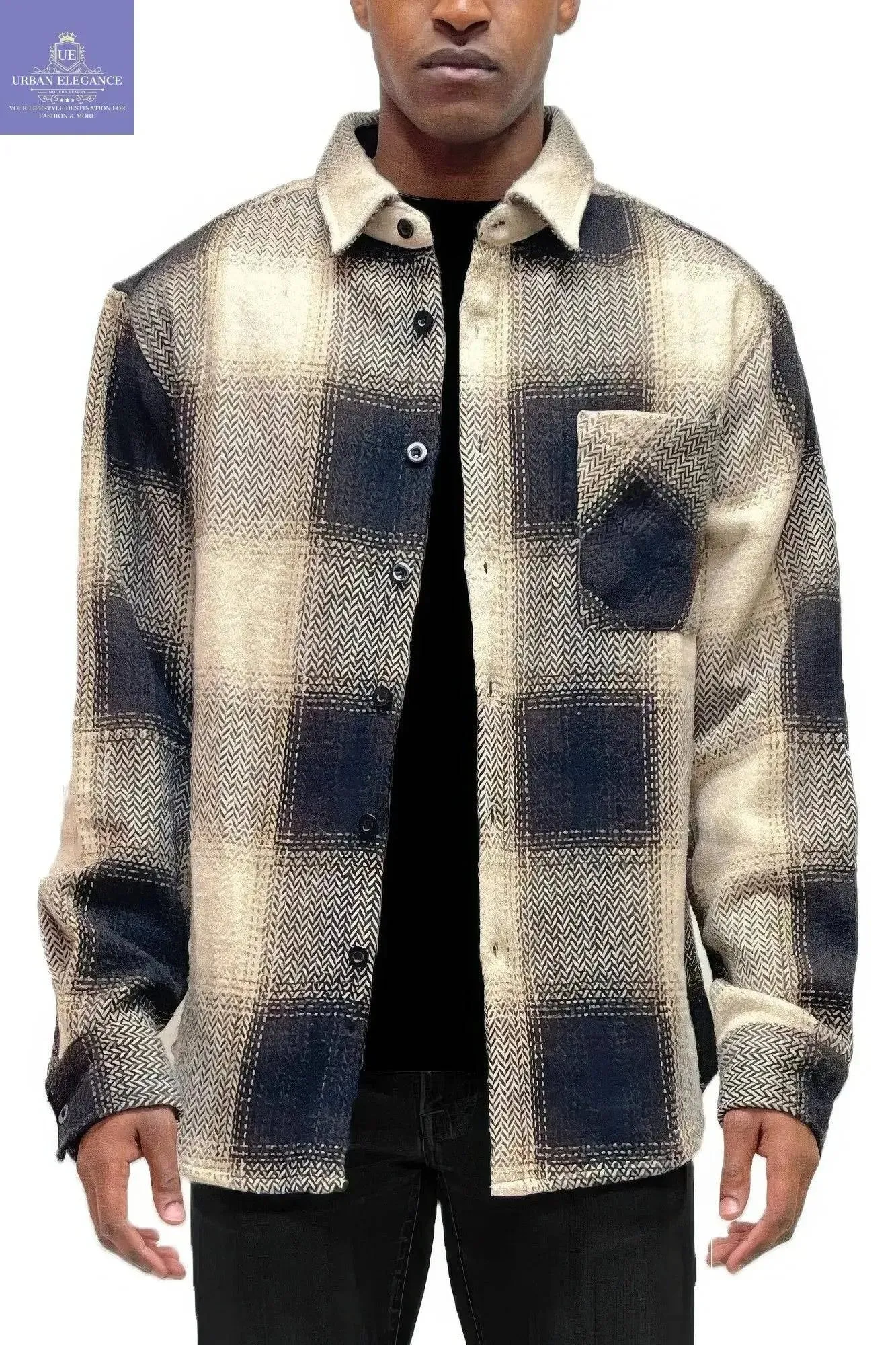 Plaid Flannel Shacket for Men and Women