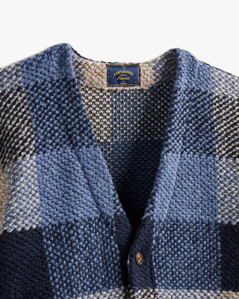 Portuguese Flannel Quintal Cardigan - Blue