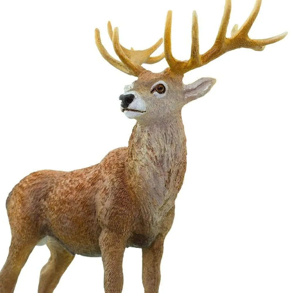 Red Deer Stag Figurine Large Woodland Collection by Safari Ltd 3yrs 