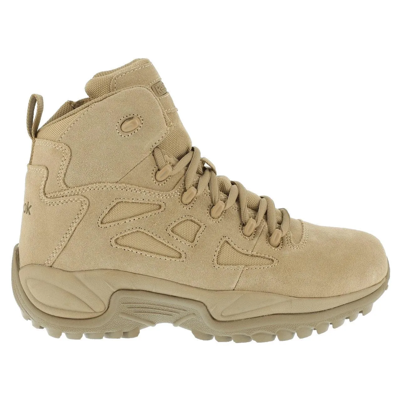 Reebok Men’s Stealth 6” Side-Zip Composite Toe Desert Tan  Boot RB8694