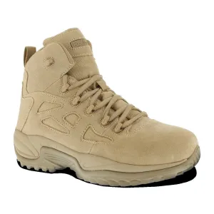 Reebok Men’s Stealth 6” Side-Zip Composite Toe Desert Tan  Boot RB8694