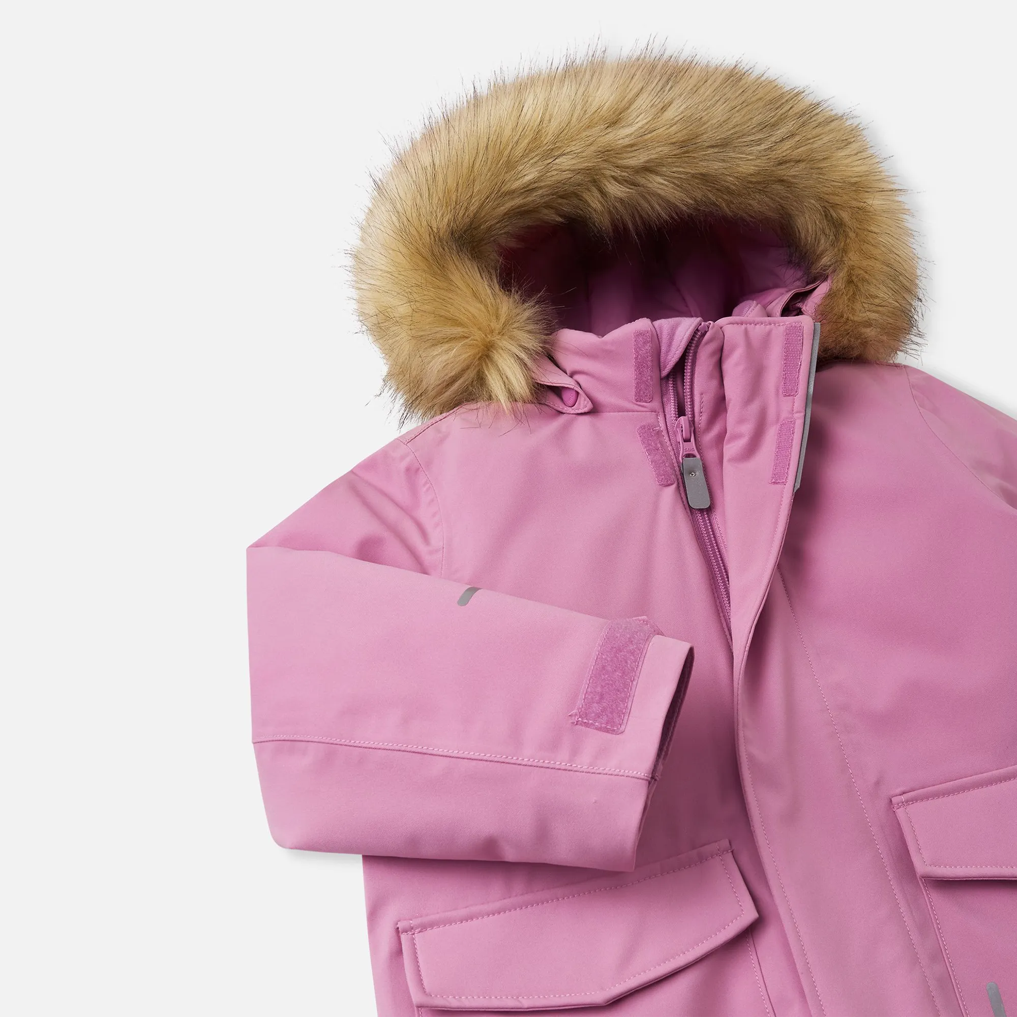 Reima Toddlers' Mutka Waterproof Winter Parka - Mauve Pink