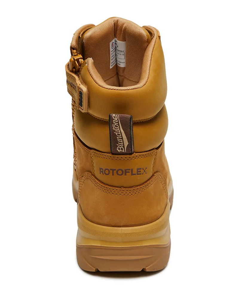 RotoFlex 8560 High Zip Side Safety Boot - Wheat