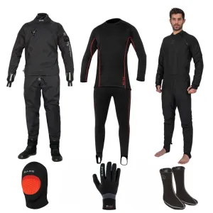 Ultimate Bare Aqua-Trek 1 tech Drysuit Package Men's