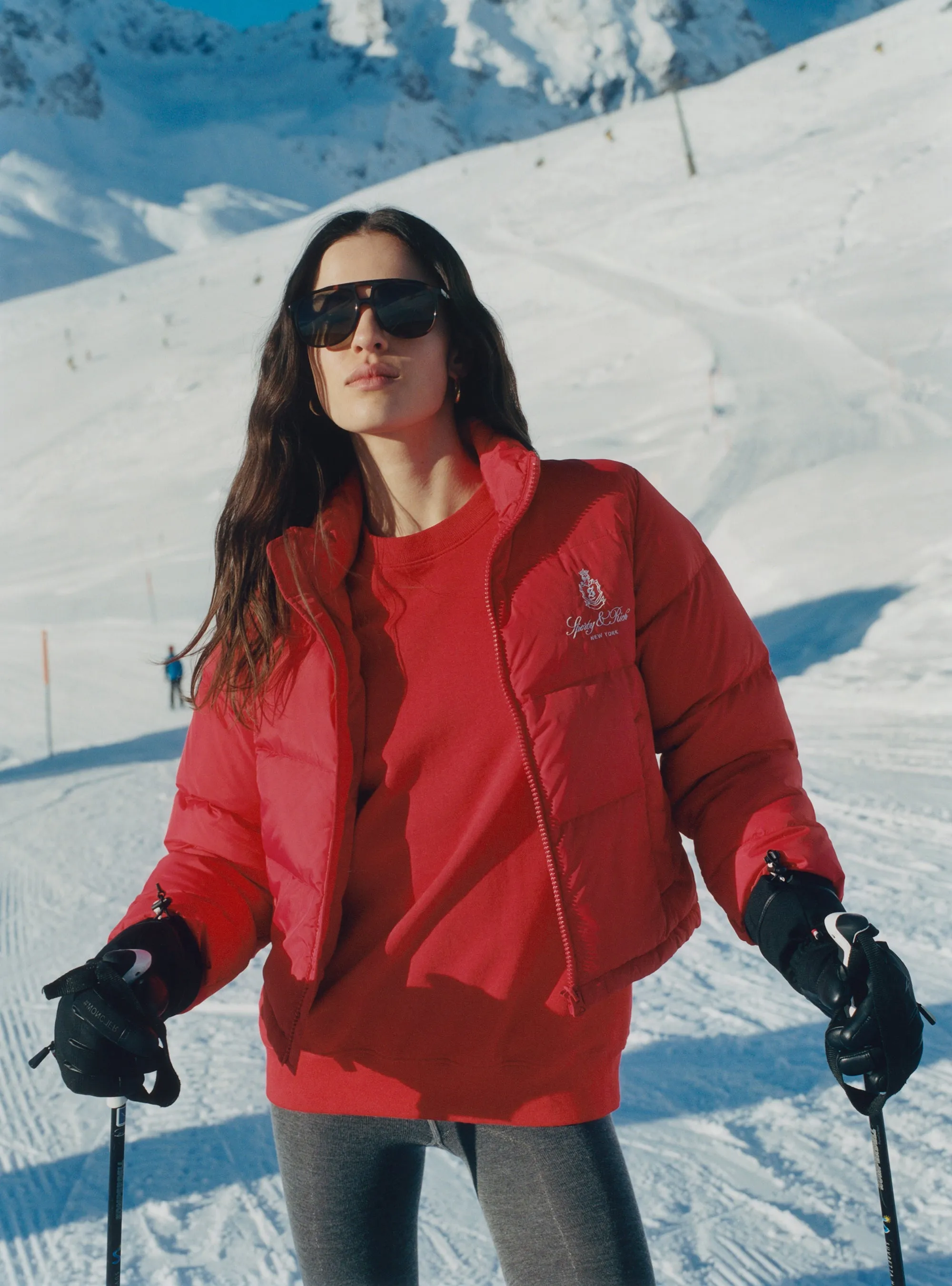 Vendome Puffer Jacket - Sports Red/White