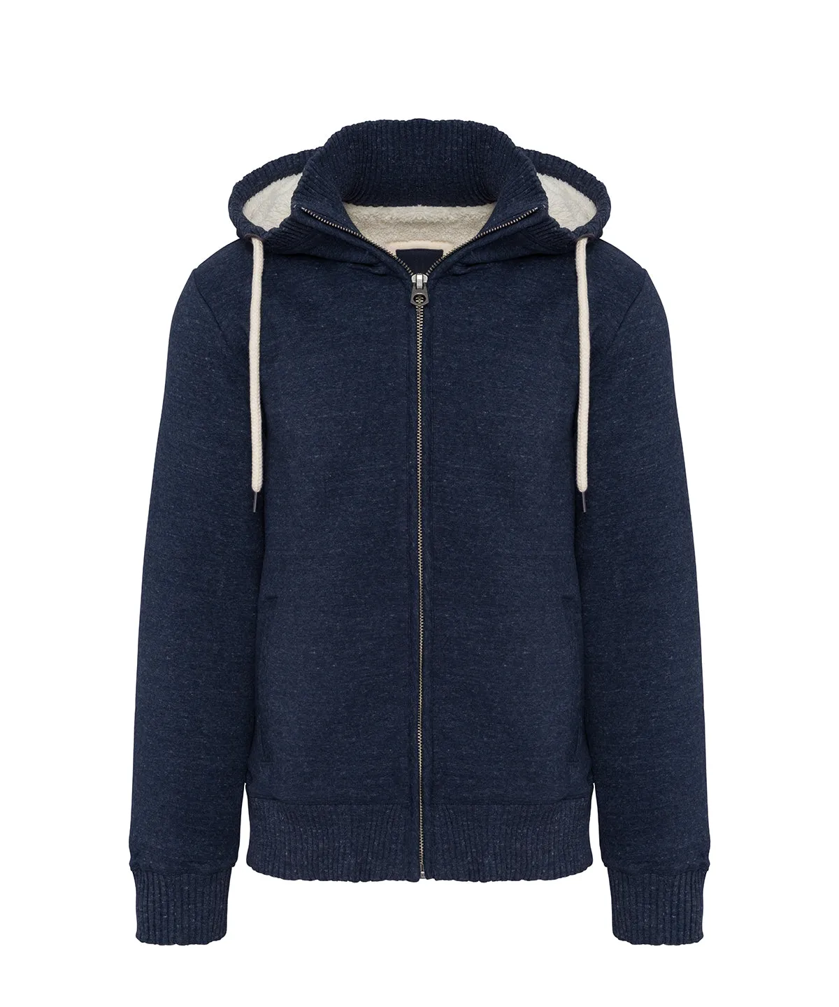 Vintage sherpa-lined fleece jacket | Night Blue Heather