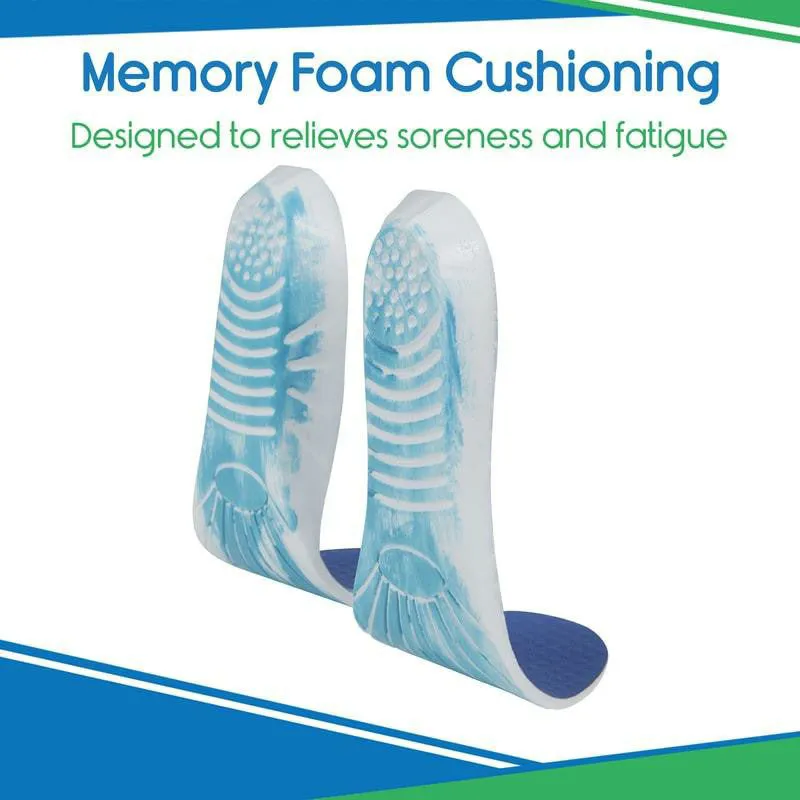 Vive Health Memory Foam Insoles - Sky Blue