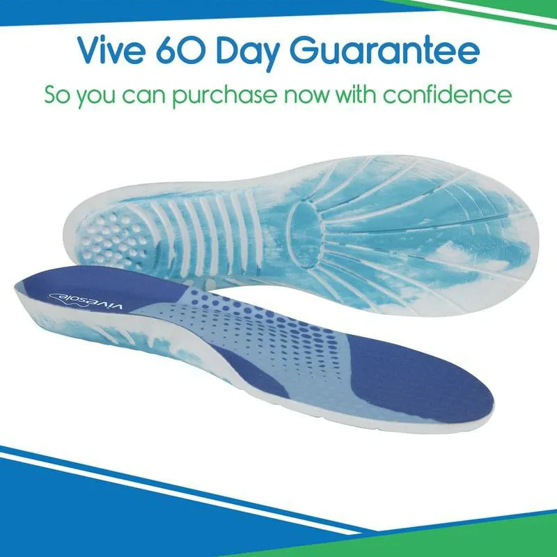 Vive Health Memory Foam Insoles - Sky Blue