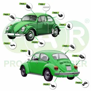 Vw Beetle  Full Sealing  Kit 1968-1977