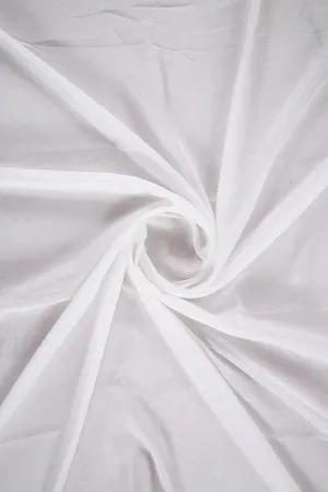 White Plain Dyeable Natural Muslin Silk