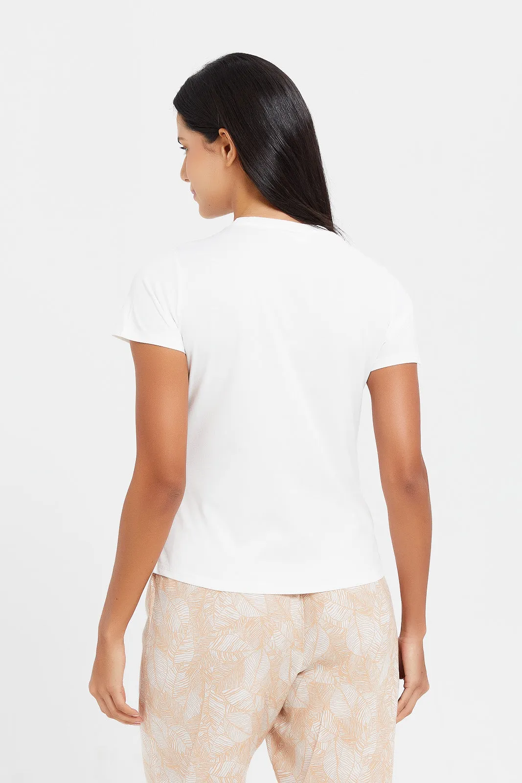 Women White Soft Touch T-Shirt