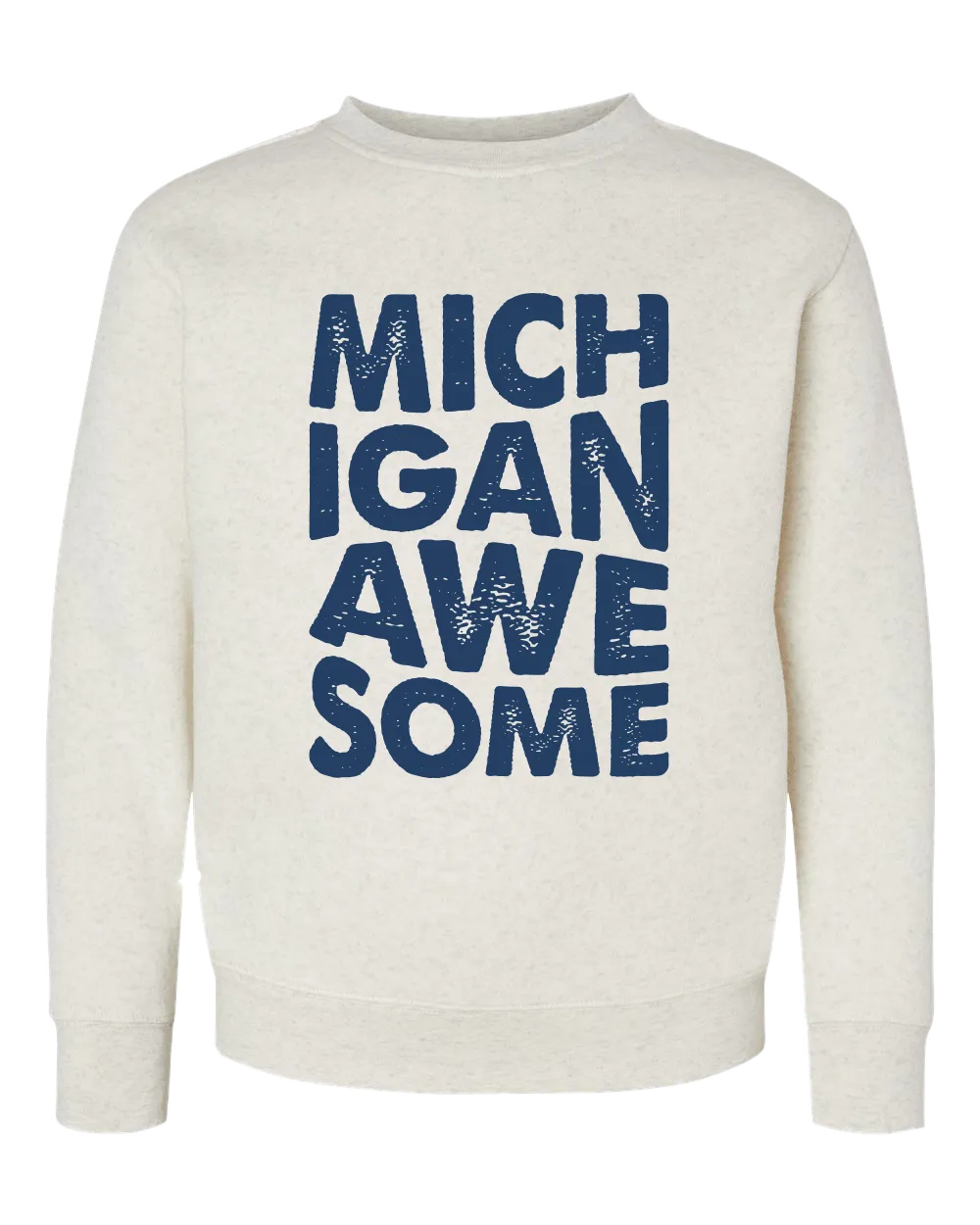 Youth Michigan Awesome Crewneck Sweatshirt